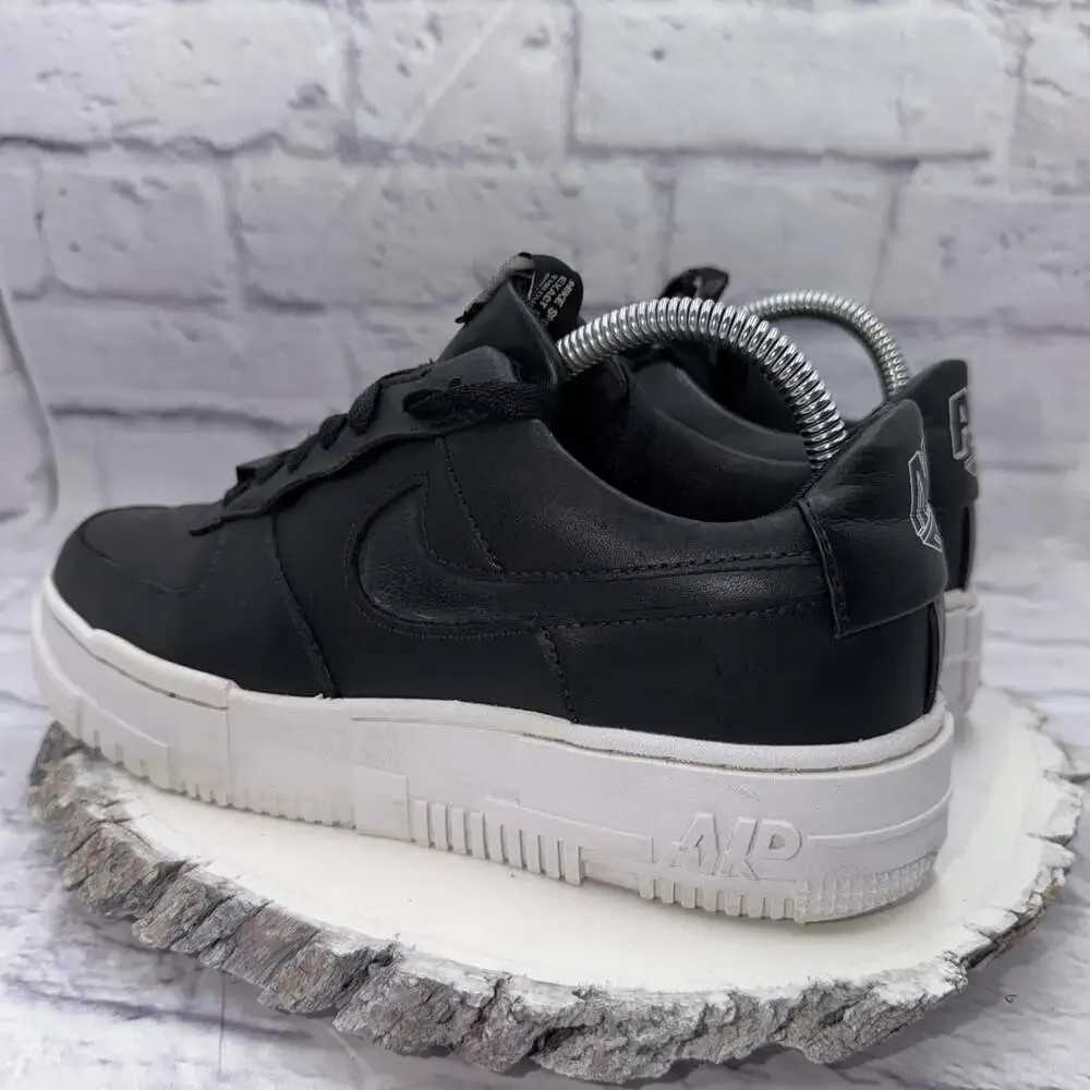 Nike Air Force 1 Pixel Shoes Womens Size 8.5 Black Low Top Sneakers CK6649-001